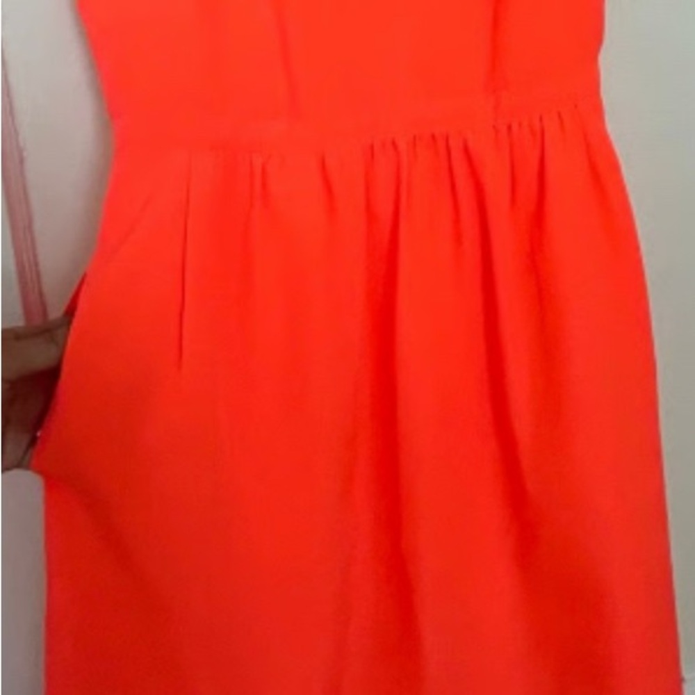J. Crew Bold Orange Dress